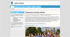 Desktop Screenshot of holteatletik.dk